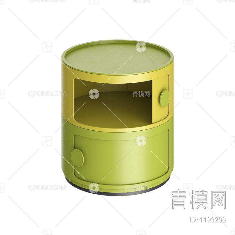 儿童房储物圆柜3D模型下载【ID:1103208】