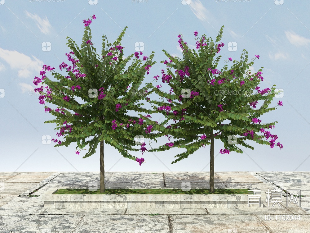 紫薇树3D模型下载【ID:1102044】