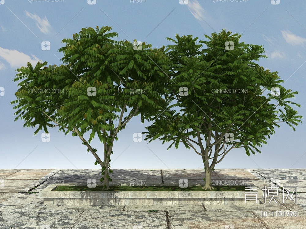 杨桃树 果树3D模型下载【ID:1101990】