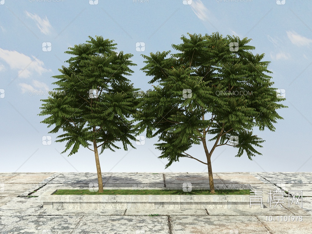 开花植物,绿化植物,景观植物,花草植物3D模型下载【ID:1101978】