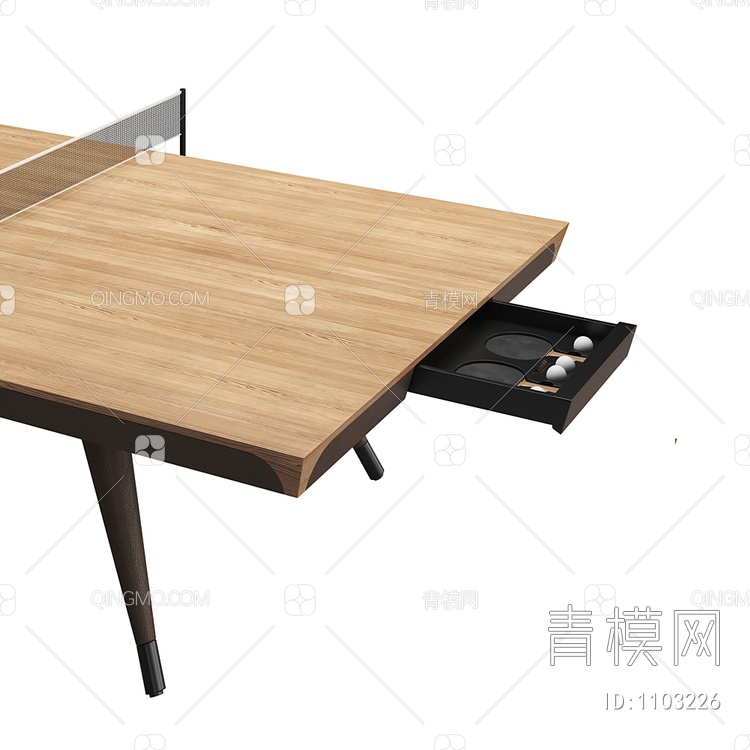 抽屉乒乓桌3D模型下载【ID:1103226】