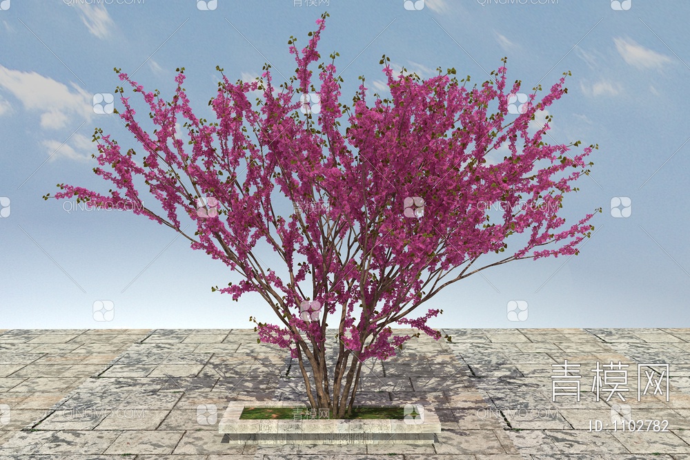 樱花树 开花树 桃花树3D模型下载【ID:1102782】