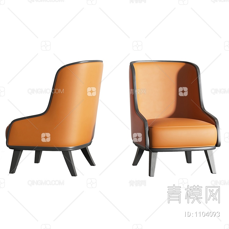 单人沙发3D模型下载【ID:1104093】