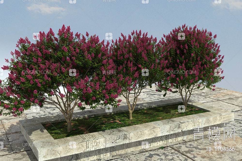 紫薇树3D模型下载【ID:1104366】