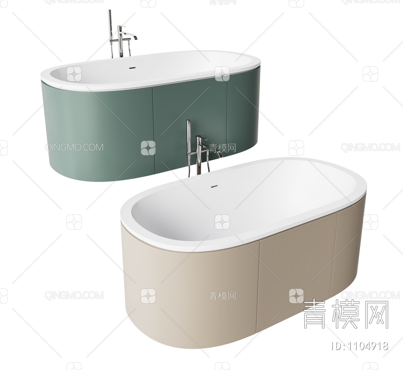 浴缸浴盆3D模型下载【ID:1104918】