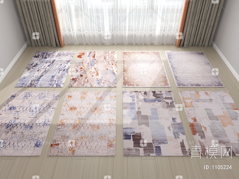地毯组合3D模型下载【ID:1105224】