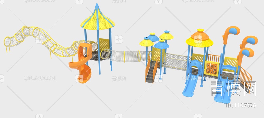 滑梯，儿童滑梯，儿童乐园3D模型下载【ID:1107576】