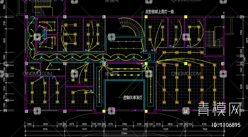 全套科技办公室施工图【ID:1106895】