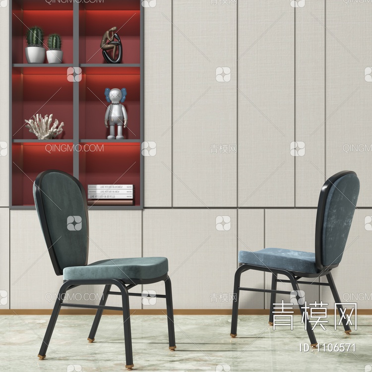 餐椅 单椅3D模型下载【ID:1106571】