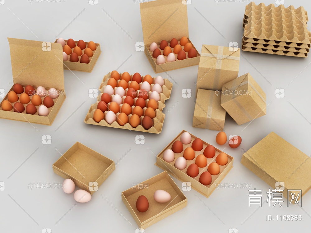鸡蛋3D模型下载【ID:1108383】