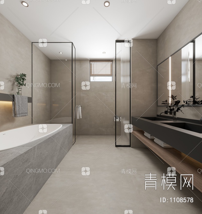 民宿客厅，卧室3D模型下载【ID:1108578】