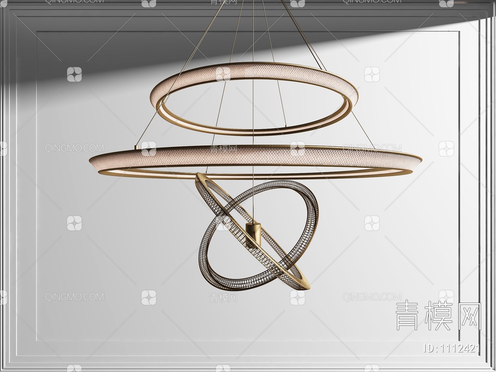 环形吊灯3D模型下载【ID:1112421】