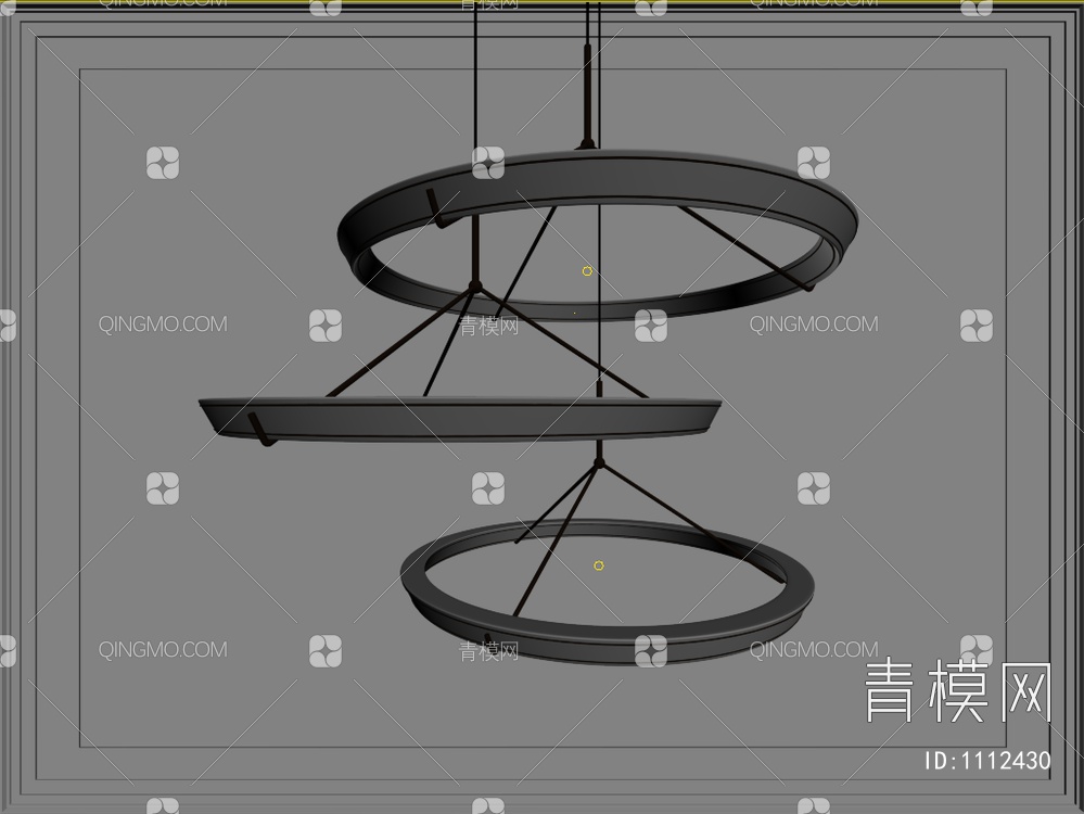 环形吊灯3D模型下载【ID:1112430】