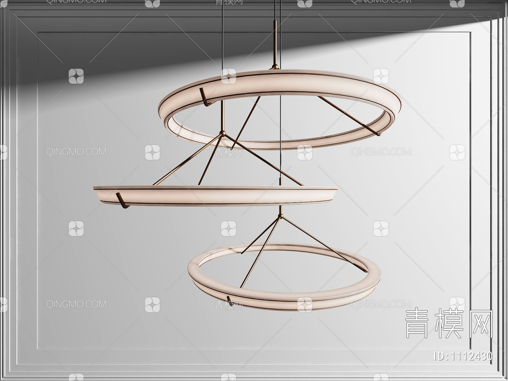 环形吊灯3D模型下载【ID:1112430】