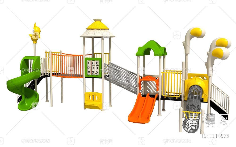 滑梯，儿童滑梯，儿童乐园3D模型下载【ID:1114575】