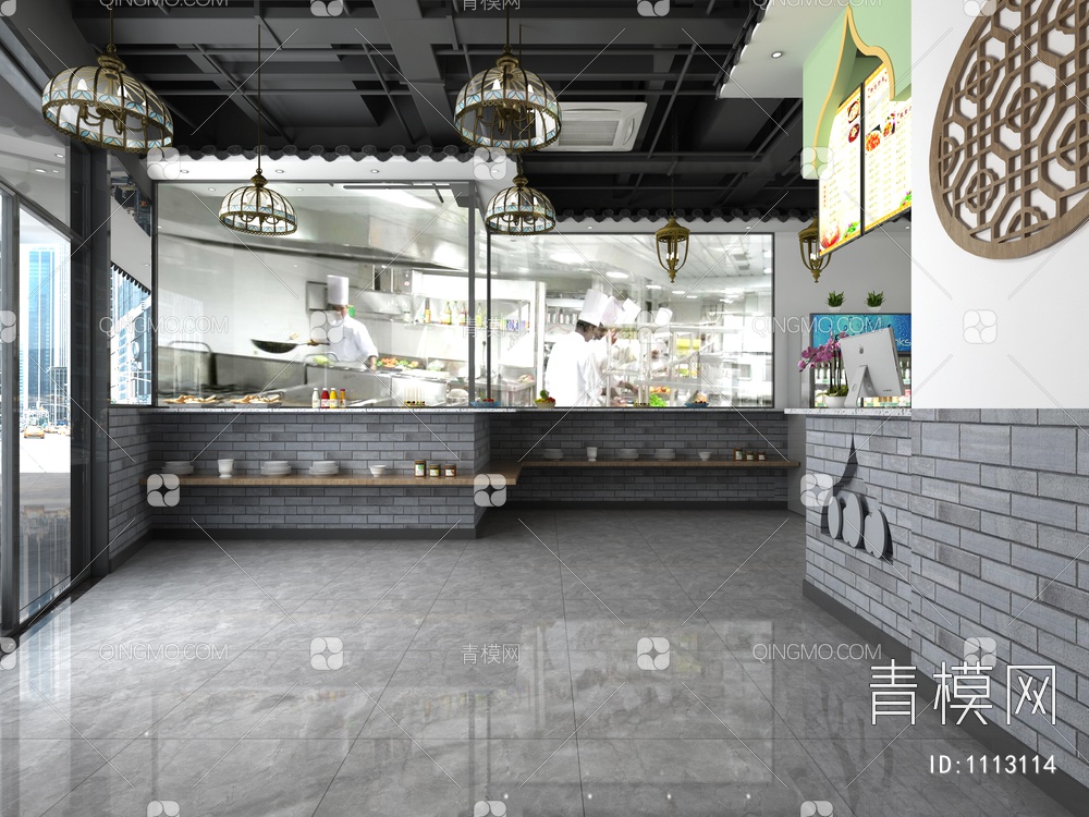 清真寺餐厅3D模型下载【ID:1113114】