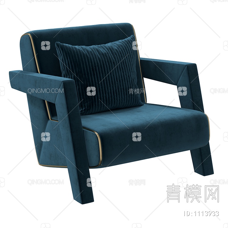 休闲单椅3D模型下载【ID:1113933】
