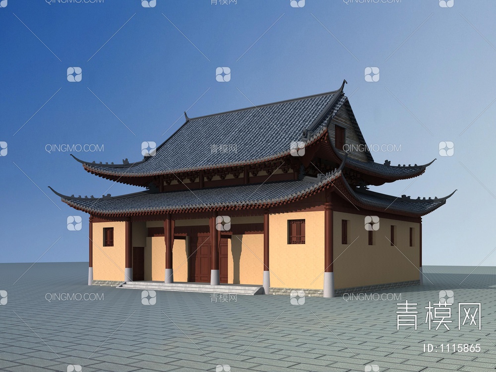 寺庙3D模型下载【ID:1115865】