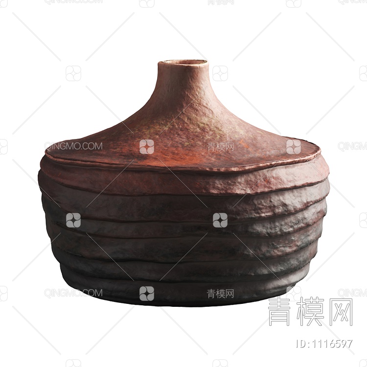 陶瓷花瓶3D模型下载【ID:1116597】