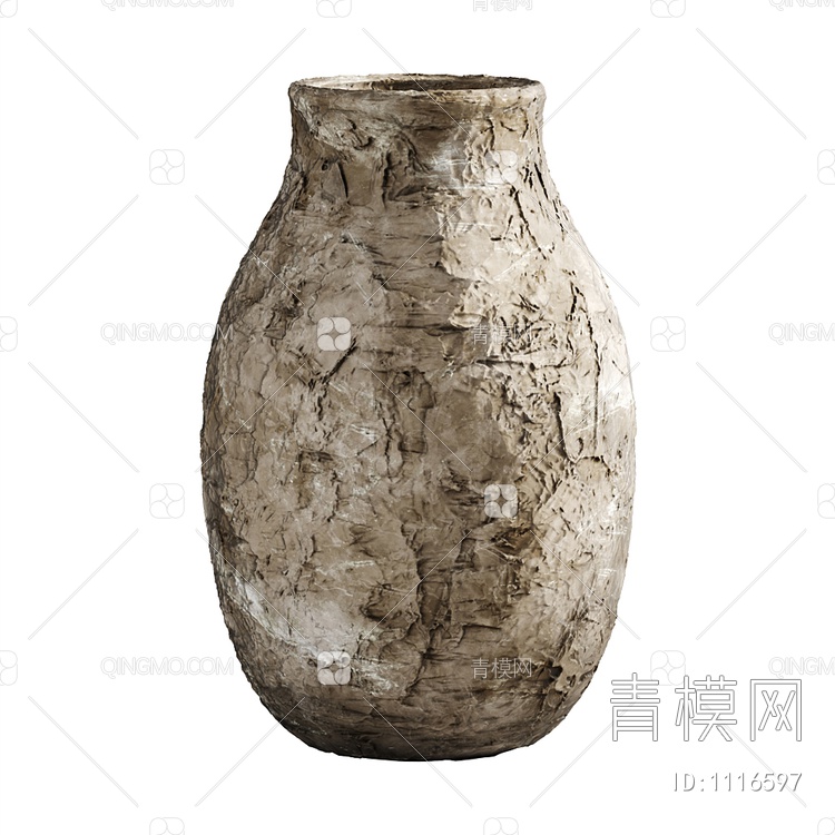 陶瓷花瓶3D模型下载【ID:1116597】