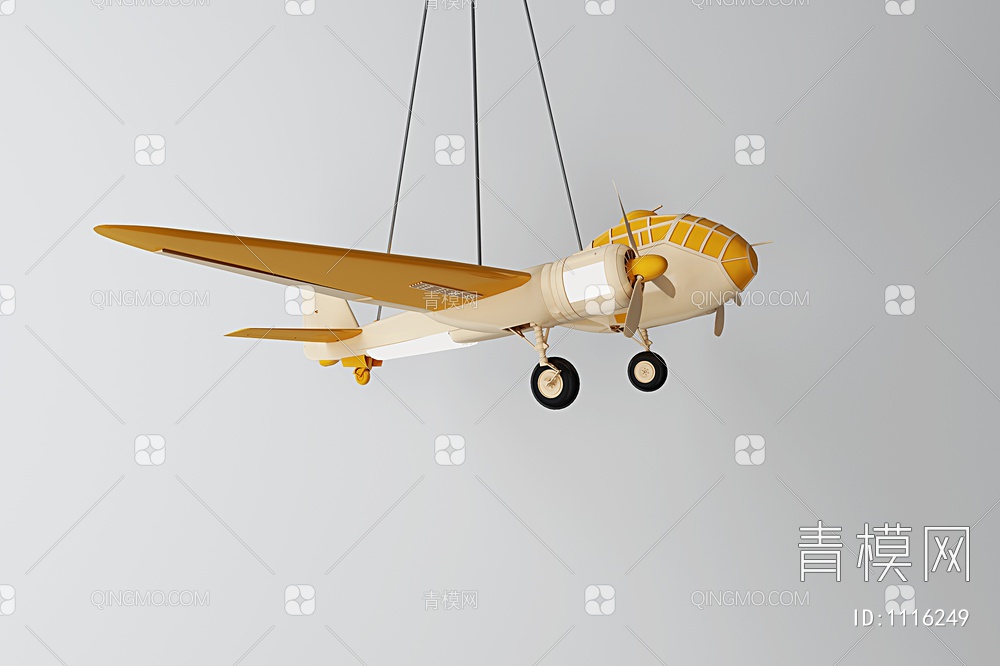 吊灯 吸顶灯 飞机吊灯3D模型下载【ID:1116249】