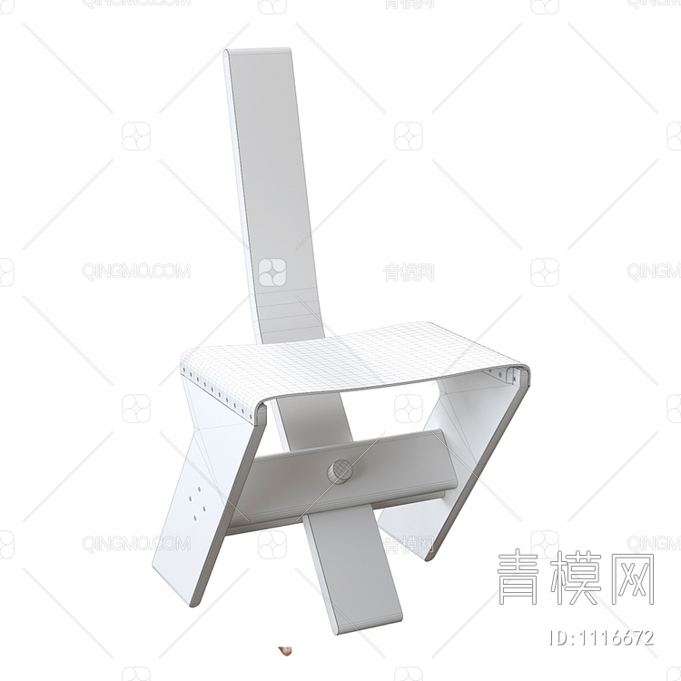 单椅3D模型下载【ID:1116672】