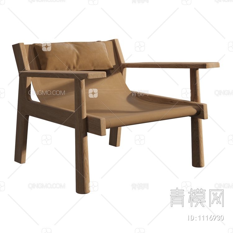 布艺枕头椅3D模型下载【ID:1116930】