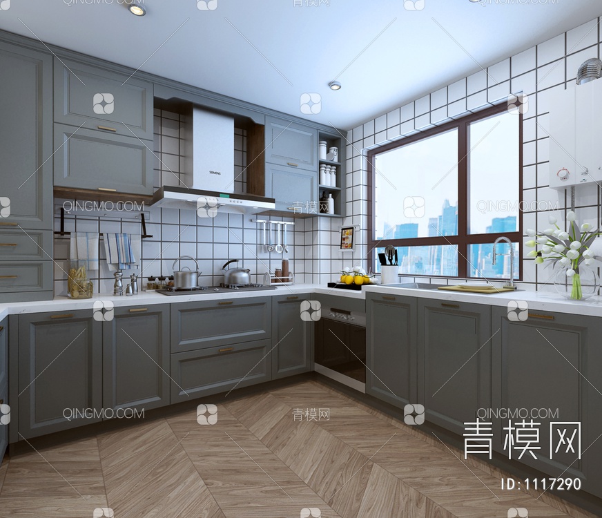 厨房3D模型下载【ID:1117290】