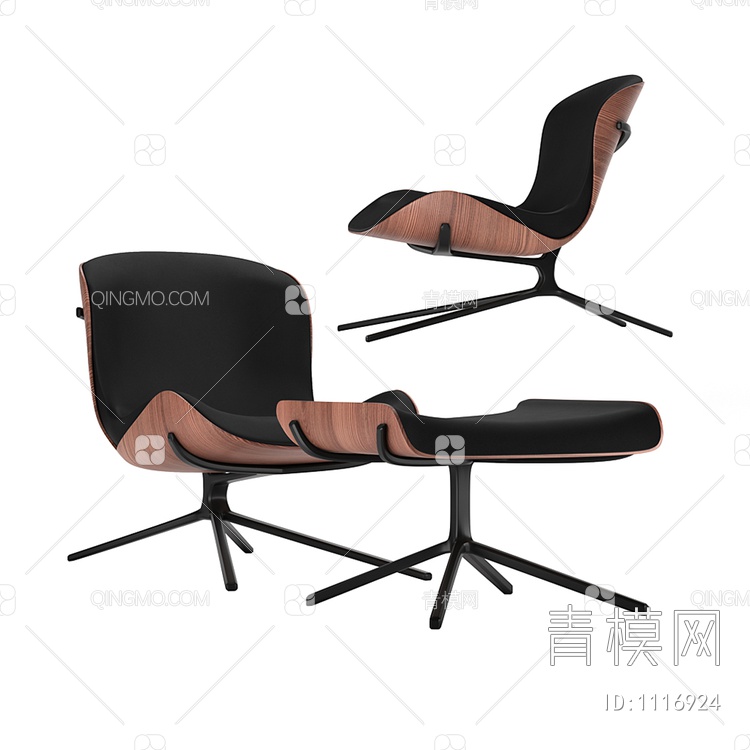 休闲椅椅凳组合3D模型下载【ID:1116924】