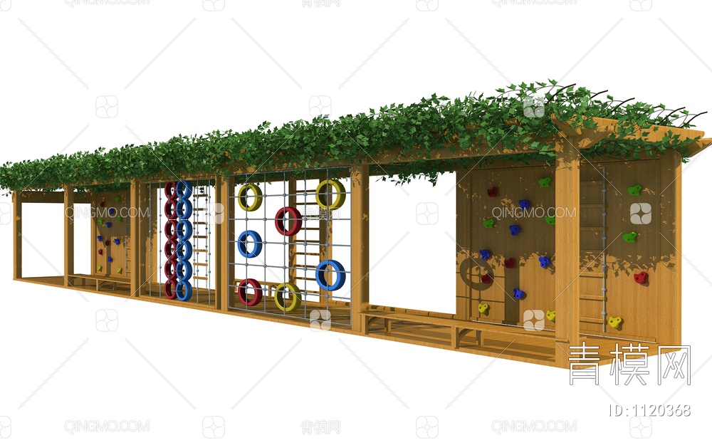 儿童攀爬葡萄架，幼儿园葡萄架，儿童葡萄架3D模型下载【ID:1120368】