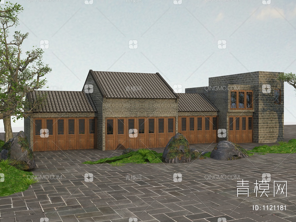 乡村建筑3D模型下载【ID:1121181】