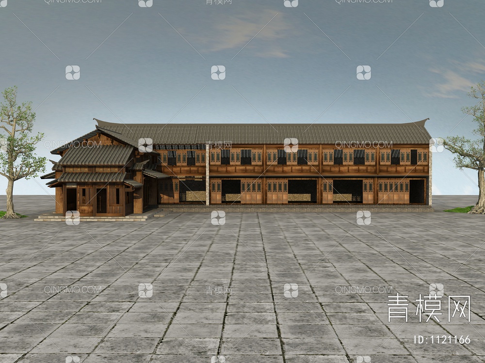 瓦房、乡村建筑3D模型下载【ID:1121166】