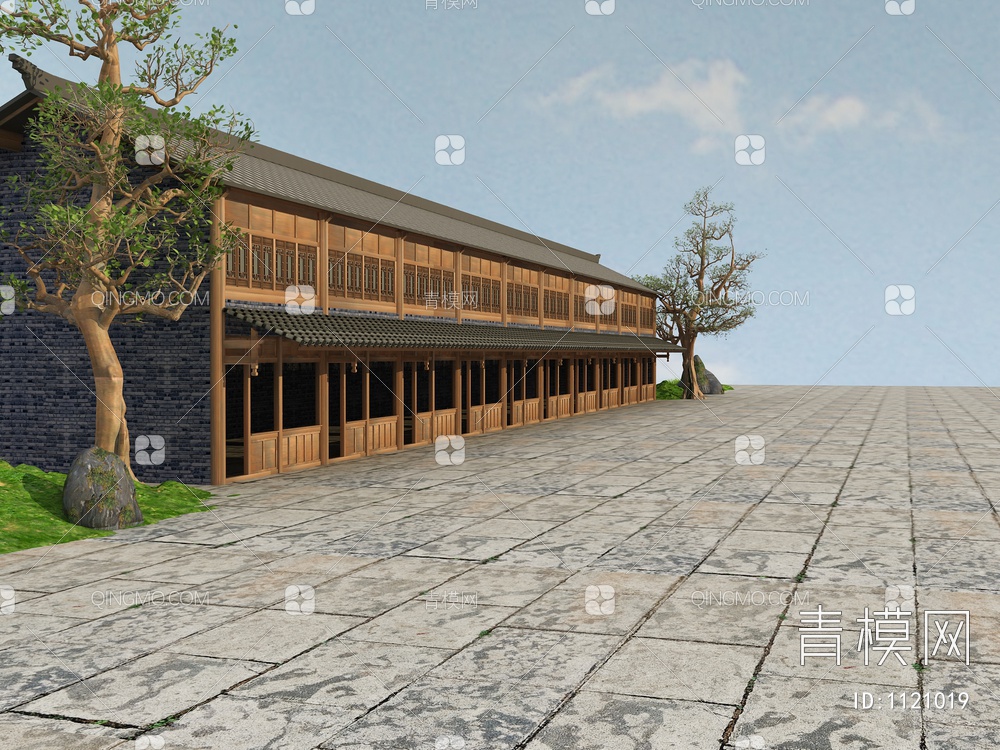 瓦房、乡村建筑3D模型下载【ID:1121019】
