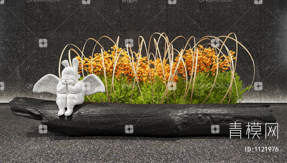 植物 花卉 景观 雕塑3D模型下载【ID:1121976】