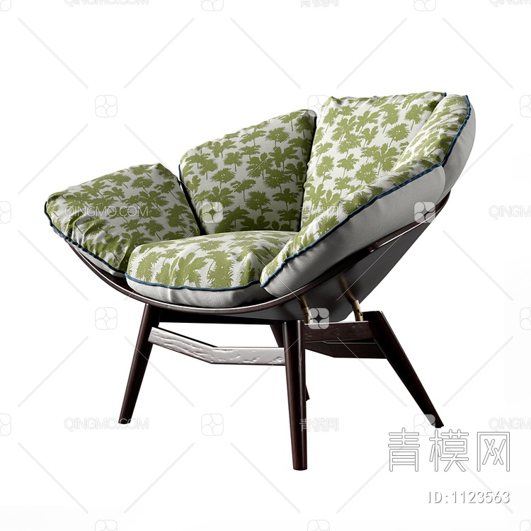 单人沙发3D模型下载【ID:1123563】