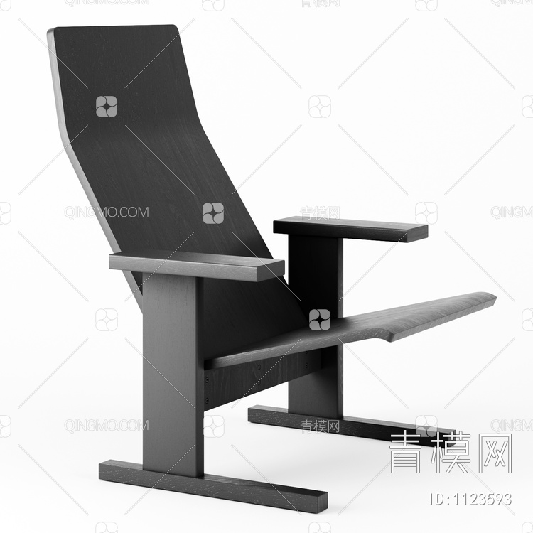 单椅3D模型下载【ID:1123593】