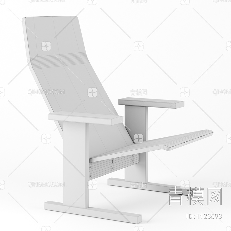 单椅3D模型下载【ID:1123593】