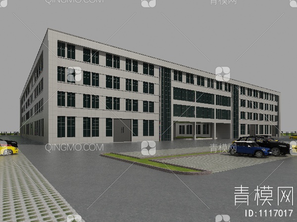 工厂办公楼3D模型下载【ID:1117017】