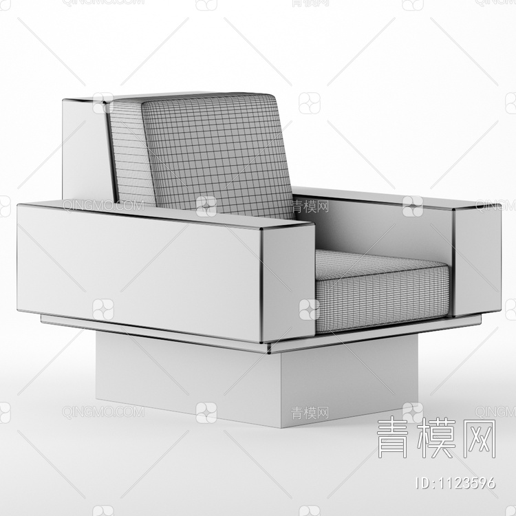 休闲单椅3D模型下载【ID:1123596】