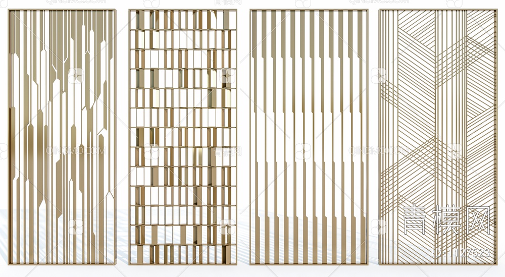 金属屏风SU模型下载【ID:1127523】