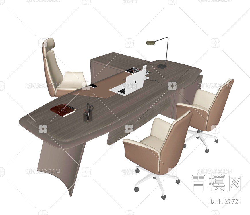 办公桌椅SU模型下载【ID:1127721】