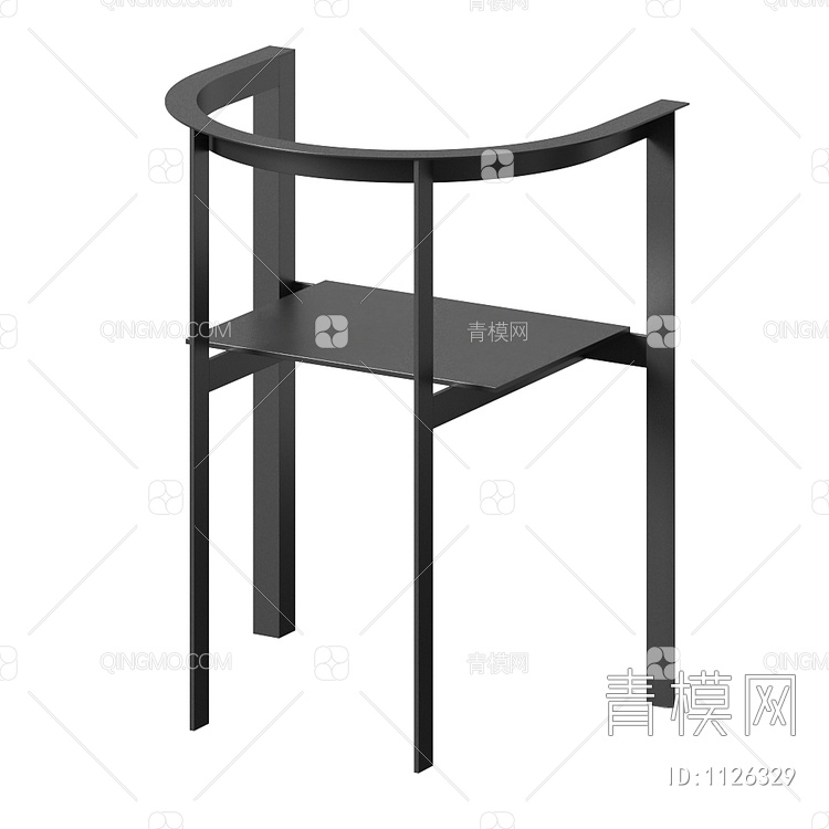 单椅3D模型下载【ID:1126329】