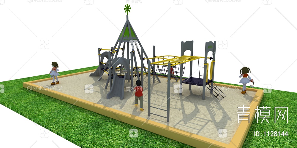 儿童玩具，儿童攀爬，儿童乐园3D模型下载【ID:1128144】