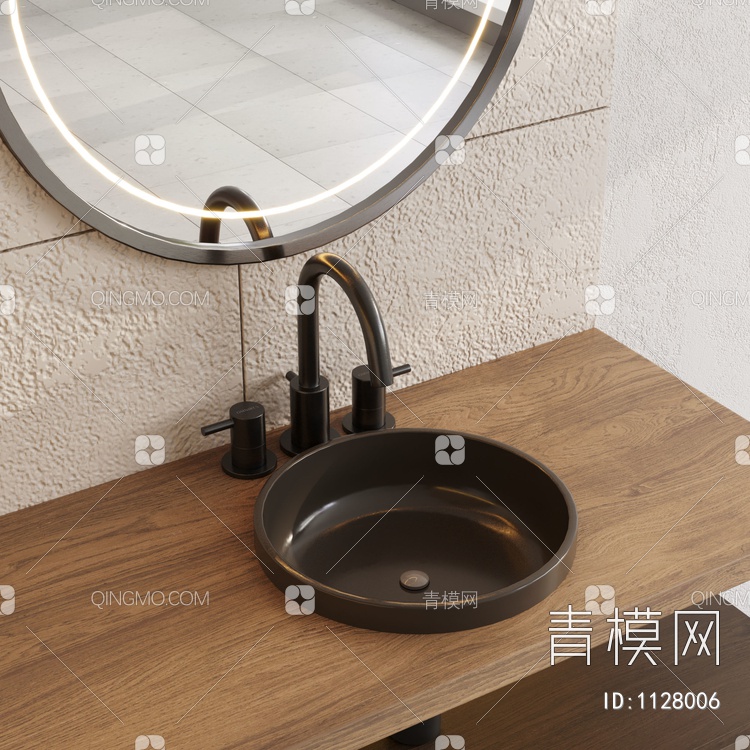 浴室洗手台3D模型下载【ID:1128006】