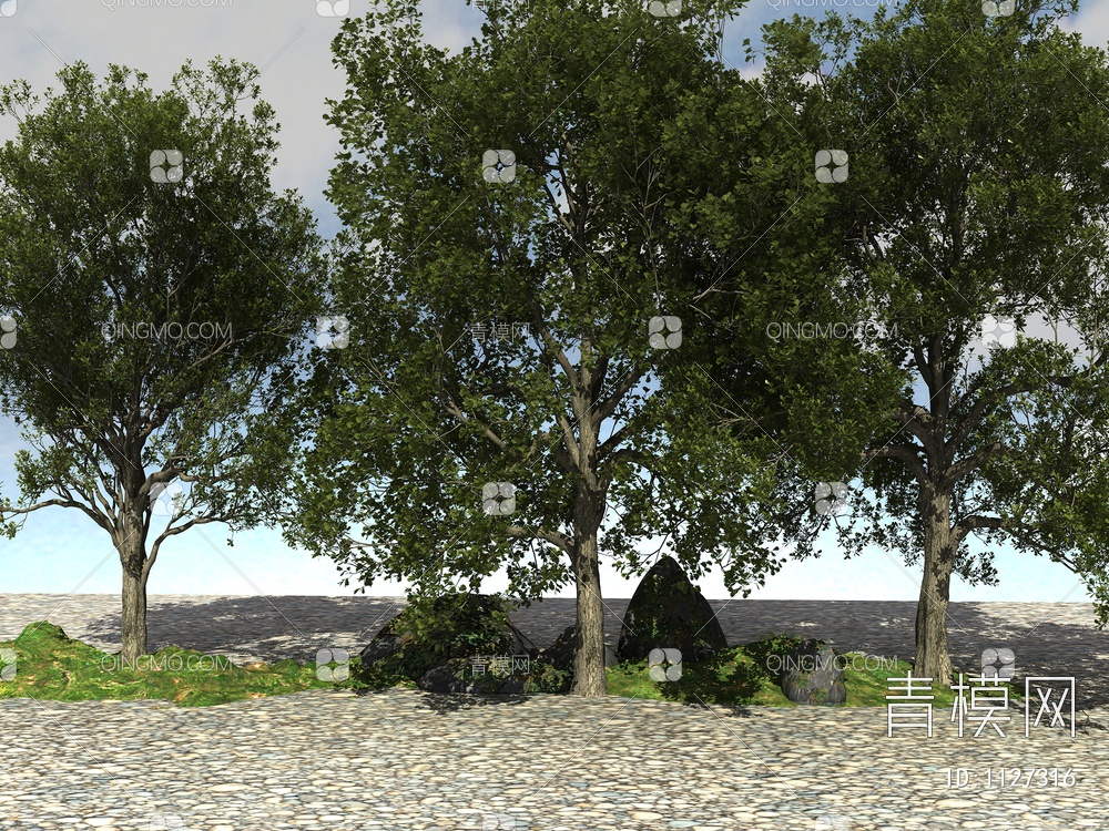 景观大树3D模型下载【ID:1127316】