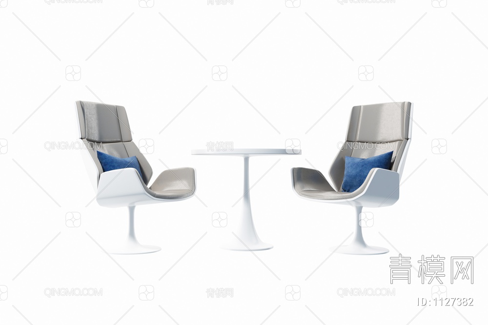 办公休闲桌椅组合3D模型下载【ID:1127382】