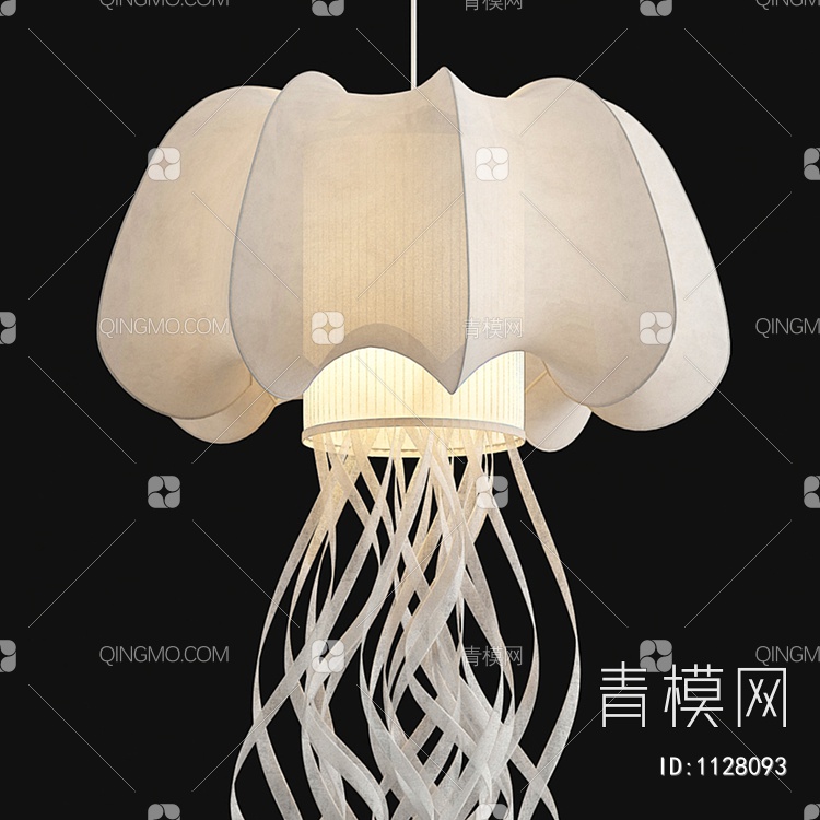Jellyfish 水母吊灯3D模型下载【ID:1128093】