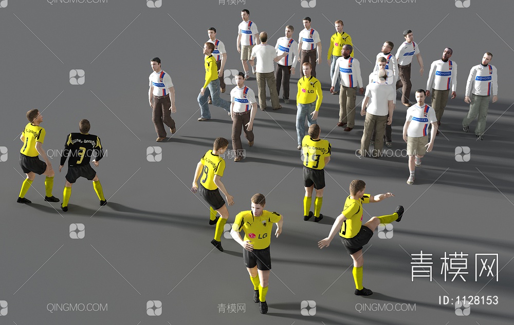 足球运动员3D模型下载【ID:1128153】