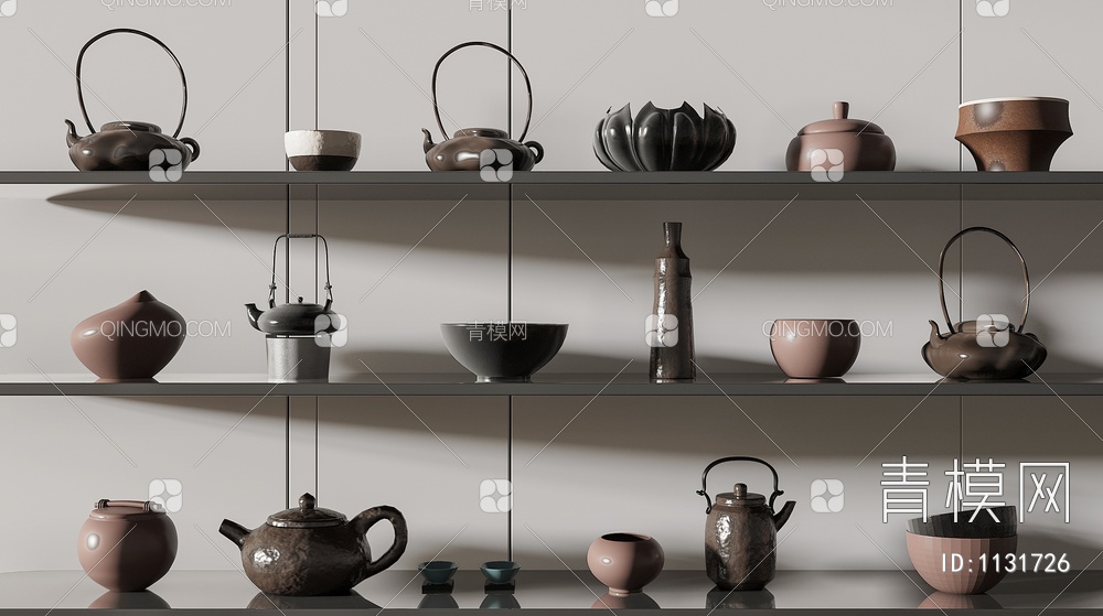 茶具3D模型下载【ID:1131726】