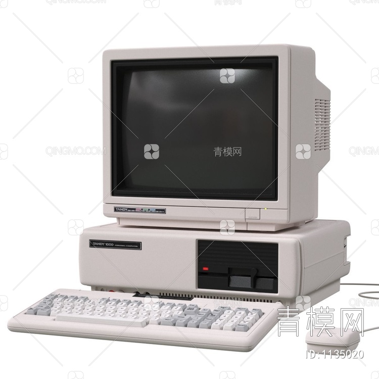 老式电脑3D模型下载【ID:1135020】